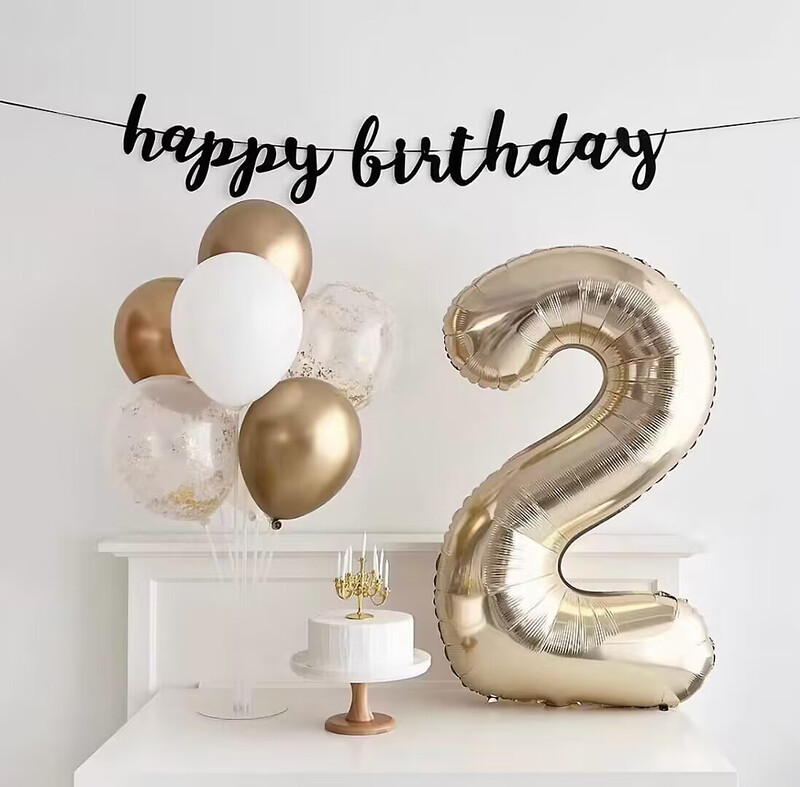40-palcové obrovské platinové balóny s číslami, svetlo zlatý digitálny balón 1 2 3 4 5 6 7 8 9, narodeninové párty, svadobné dekorácie, Globos