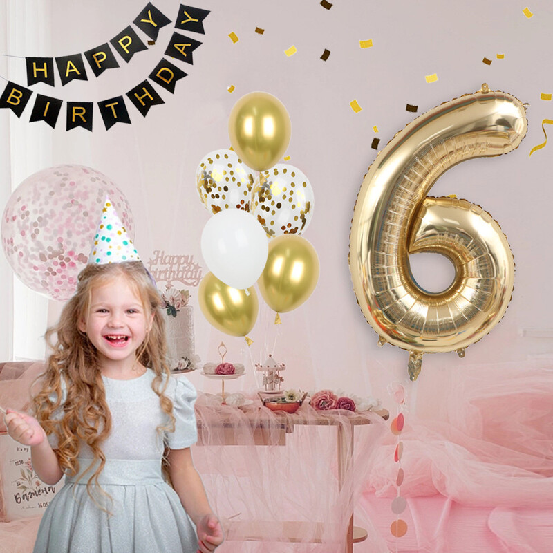 40-palcové obrovské platinové balóny s číslami, svetlo zlatý digitálny balón 1 2 3 4 5 6 7 8 9, narodeninové párty, svadobné dekorácie, Globos