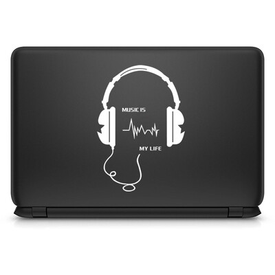 Autocolant de vinil pentru laptop pentru căști de muzică pentru Macbook Pro 16" Air Retina Touch Bar 11 12 13 15 inch Mac Book 14" Notebook Skin