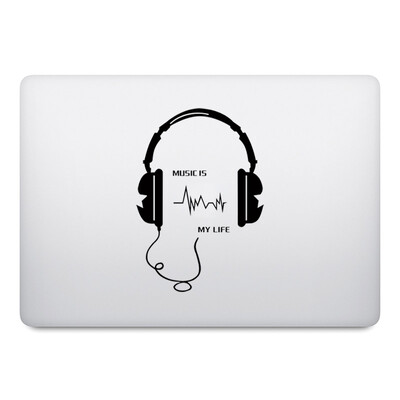 Autocolant de vinil pentru laptop pentru căști de muzică pentru Macbook Pro 16" Air Retina Touch Bar 11 12 13 15 inch Mac Book 14" Notebook Skin