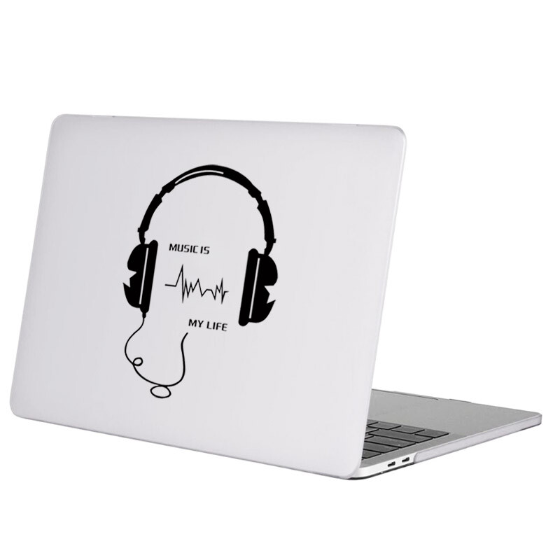Autocolant de vinil pentru laptop pentru căști de muzică pentru Macbook Pro 16" Air Retina Touch Bar 11 12 13 15 inch Mac Book 14" Notebook Skin