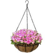 Sodinimo krepšelio rinkinys, pakabinamas gėlių vazono krepšelis ir pamušalas vidaus / lauko sodo dekoravimui, puikiai tinka namams, sodui, terasai