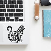 Mandala Cat Art Decor Vinyl nálepka na notebook pre Macbook Pro 14 16 Air Retina 13 15 Inch Mac Skin iPad Personalizovaná nálepka na notebook