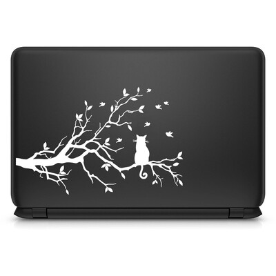 Vinilna naljepnica s pogledom na mačku Naljepnica za prijenosno računalo za Apple Macbook 13 14 Pro Air Retina Mac Skin HP Lenovo prijenosno računalo Fashion Art Decor