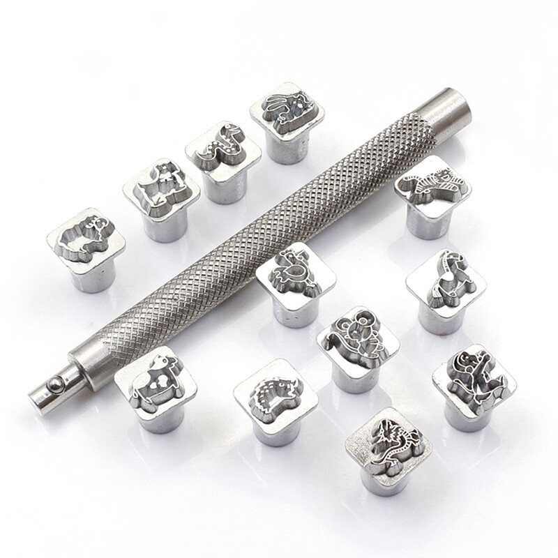 NUBECOM alati za ispis raznih uzoraka na koži, ručno rađeno stajanje, praktične rukotvorine od kože „uradi sam“, kalup za utiskivanje, alat za rezbarenje