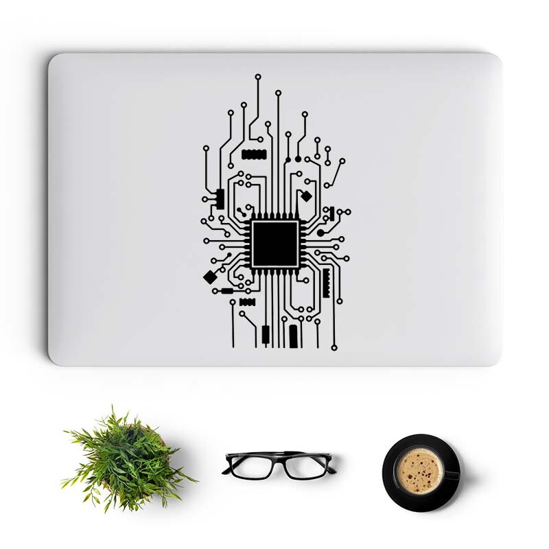 Shēmas plates vinila klēpjdatora uzlīme priekš Macbook Pro 14 16 Air Retina 13 15 collu Mac vāciņa apvalks HP Computer Science piezīmjdatora uzlīme