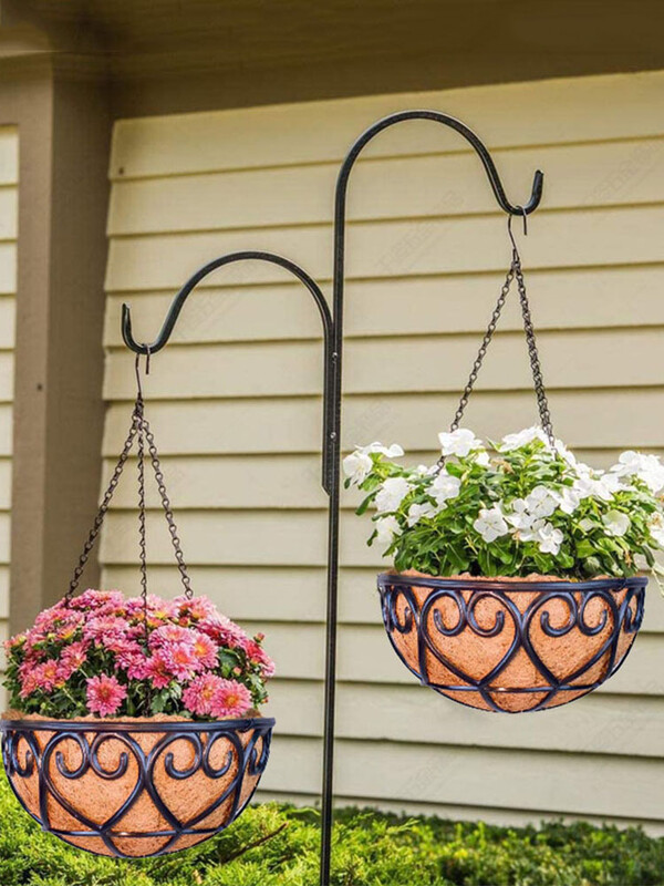 Pakabinamas krepšelis augalams Gėlių sodo vazonų vazonai 8/10/12 colių augalų laikikliai, skirti namų balkono dekoravimui