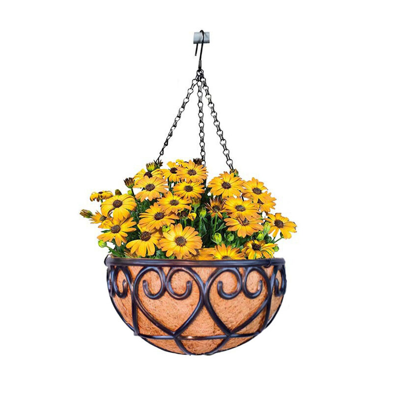 Pakabinamas krepšelis augalams Gėlių sodo vazonų vazonai 8/10/12 colių augalų laikikliai, skirti namų balkono dekoravimui