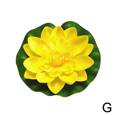 10 cm dirbtinis lotosas netikrų augalų tvenkinio dekoras Dirbtinis vandens lelija plūduriuojantis putplastis lotosas namų sode žuvų bakas netikra gėlė