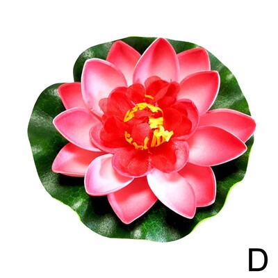 10 cm dirbtinis lotosas netikrų augalų tvenkinio dekoras Dirbtinis vandens lelija plūduriuojantis putplastis lotosas namų sode žuvų bakas netikra gėlė