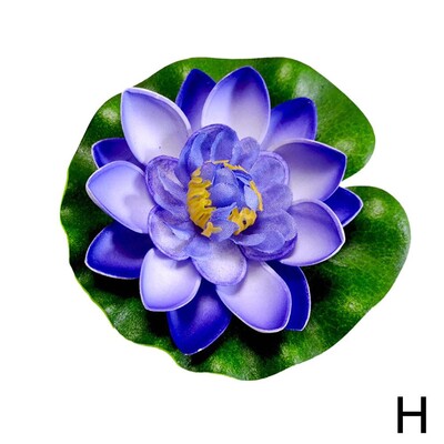 10 cm dirbtinis lotosas netikrų augalų tvenkinio dekoras Dirbtinis vandens lelija plūduriuojantis putplastis lotosas namų sode žuvų bakas netikra gėlė