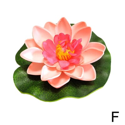 10 cm dirbtinis lotosas netikrų augalų tvenkinio dekoras Dirbtinis vandens lelija plūduriuojantis putplastis lotosas namų sode žuvų bakas netikra gėlė