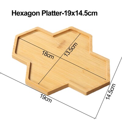 Višestruki pladanj od bambusa Drveni tanjurić Posuda za cvijeće Posuda Podloga za šalicu Tanjur za podmetač Kuhinjski ukrasni tanjur Kreativni podmetač Podmetač za šalicu kave