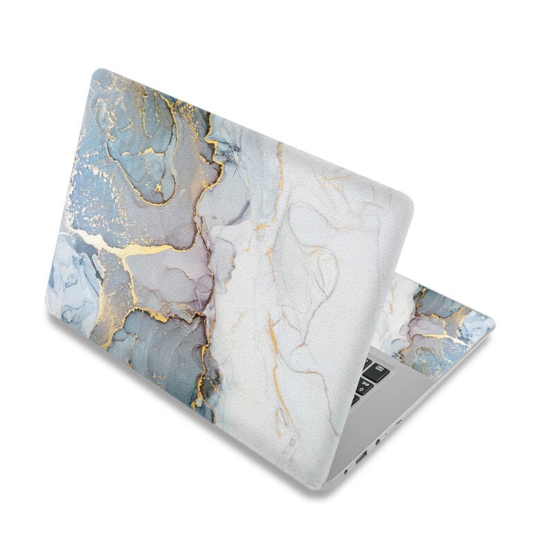 Nešiojamojo kompiuterio lipdukas, 10–17 colių nešiojamojo kompiuterio universalus lipdukas, tinkantis 12 colių 13 colių 14 colių 15 colių 15,6 colio, dulkėms atsparus vandeniui daugkartinis – marmuras