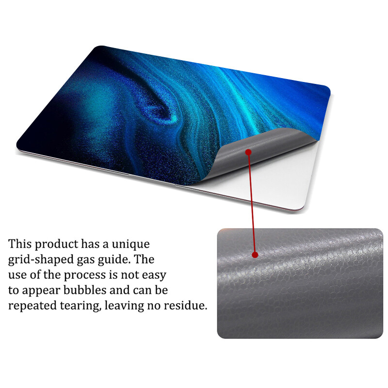 Nešiojamojo kompiuterio lipdukas, 10–17 colių nešiojamojo kompiuterio universalus lipdukas, tinkantis 12 colių 13 colių 14 colių 15 colių 15,6 colio, dulkėms atsparus vandeniui daugkartinis – marmuras