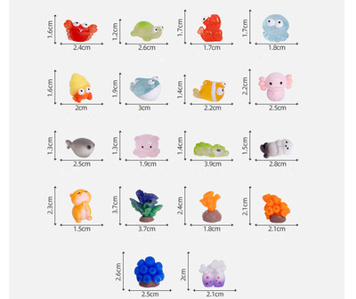 Figúrky Miniatúry Roztomilé Mini Morské Zvieratá Ryby Koraly Mikro Krajinné Ozdoby Pre Akvárium Akvárium Dekorácie Príslušenstvo