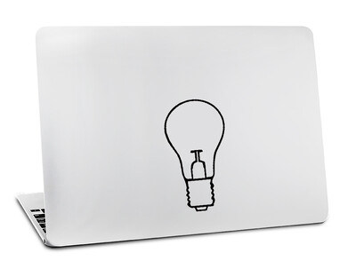 Autocolant Sykiila pentru Macbook Air 11 13 Pro13 15 Retina 12 Laptop Computer Vinyl Decal Black Light Skin Juice Cover Art Lamp