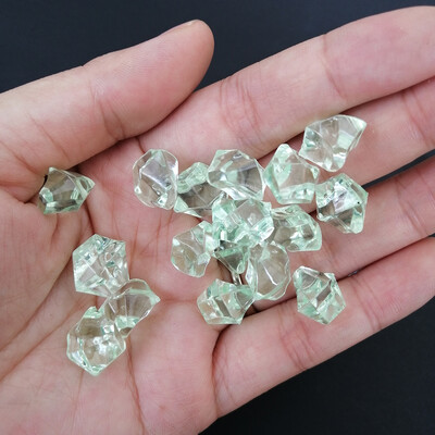 Camal 100db/zsák Színes Akvárium Akril Kövek Kristály Jégkockák Dekor Váza Töltő Kavicsos Akvárium Otthoni Dísz Táj