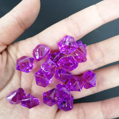 Camal 100db/zsák Színes Akvárium Akril Kövek Kristály Jégkockák Dekor Váza Töltő Kavicsos Akvárium Otthoni Dísz Táj