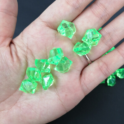 Camal 100db/zsák Színes Akvárium Akril Kövek Kristály Jégkockák Dekor Váza Töltő Kavicsos Akvárium Otthoni Dísz Táj