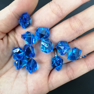 Camal 100db/zsák Színes Akvárium Akril Kövek Kristály Jégkockák Dekor Váza Töltő Kavicsos Akvárium Otthoni Dísz Táj