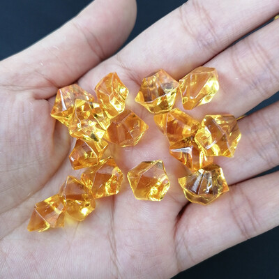 Camal 100db/zsák Színes Akvárium Akril Kövek Kristály Jégkockák Dekor Váza Töltő Kavicsos Akvárium Otthoni Dísz Táj