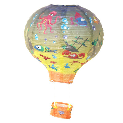 12 inch 30 cm DIY agățat balon cu aer cald Lanterne de hârtie reutilizabile lămpi de petrecere cu bile decor Halloween Crăciun nuntă ziua de naștere