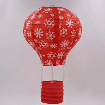 Kalėdų/Vaivorykštės serijos spausdinimo popierinis žibintas 30 cm oro balionu vestuvių dekoravimas Vaiko gimtadienio vakarėlio kabančios dekoracijos