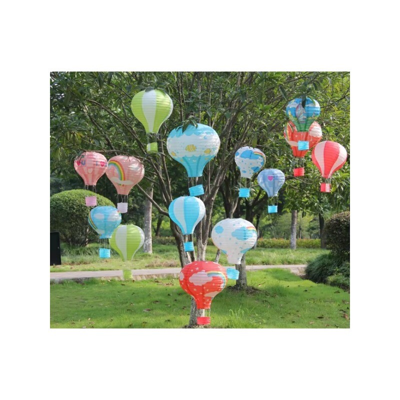 Kalėdų/Vaivorykštės serijos spausdinimo popierinis žibintas 30 cm oro balionu vestuvių dekoravimas Vaiko gimtadienio vakarėlio kabančios dekoracijos