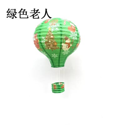 30 εκ. Άγιος Βασίλης Άλκη Χιονονιφάδα Φανάρι με αερόστατο χάρτινο φαναράκι παιδικό κρεμαστό πάρτι γενεθλίων Χριστουγεννιάτικη διακόσμηση γάμου