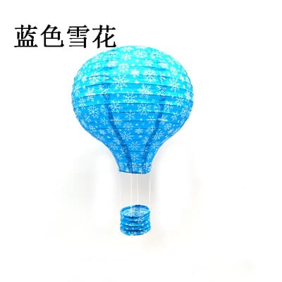 30 εκ. Άγιος Βασίλης Άλκη Χιονονιφάδα Φανάρι με αερόστατο χάρτινο φαναράκι παιδικό κρεμαστό πάρτι γενεθλίων Χριστουγεννιάτικη διακόσμηση γάμου