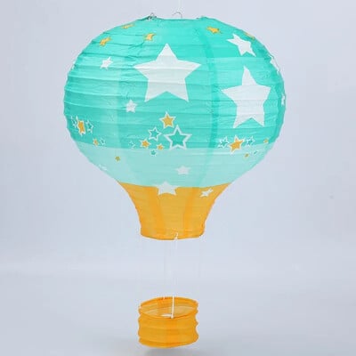 30 εκ. Άγιος Βασίλης Άλκη Χιονονιφάδα Φανάρι με αερόστατο χάρτινο φαναράκι παιδικό κρεμαστό πάρτι γενεθλίων Χριστουγεννιάτικη διακόσμηση γάμου