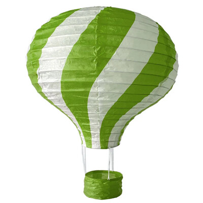 1db szivárvány hőlégballon lámpás 12 hüvelykes/16 hüvelykes barkács mennyezetre függő papírlámpás babazuhany gyerekeknek születésnapi parti dekoráció