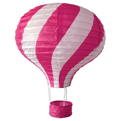 1db szivárvány hőlégballon lámpás 12 hüvelykes/16 hüvelykes barkács mennyezetre függő papírlámpás babazuhany gyerekeknek születésnapi parti dekoráció