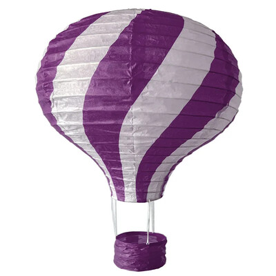 1db szivárvány hőlégballon lámpás 12 hüvelykes/16 hüvelykes barkács mennyezetre függő papírlámpás babazuhany gyerekeknek születésnapi parti dekoráció