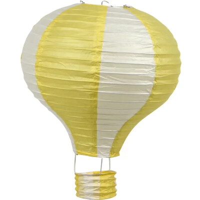 1db szivárvány hőlégballon lámpás 12 hüvelykes/16 hüvelykes barkács mennyezetre függő papírlámpás babazuhany gyerekeknek születésnapi parti dekoráció