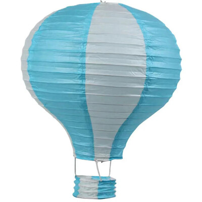 1db szivárvány hőlégballon lámpás 12 hüvelykes/16 hüvelykes barkács mennyezetre függő papírlámpás babazuhany gyerekeknek születésnapi parti dekoráció