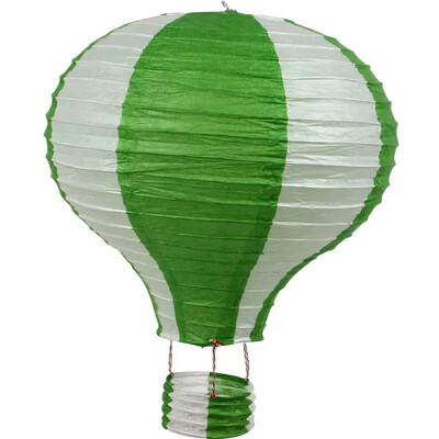 1db szivárvány hőlégballon lámpás 12 hüvelykes/16 hüvelykes barkács mennyezetre függő papírlámpás babazuhany gyerekeknek születésnapi parti dekoráció