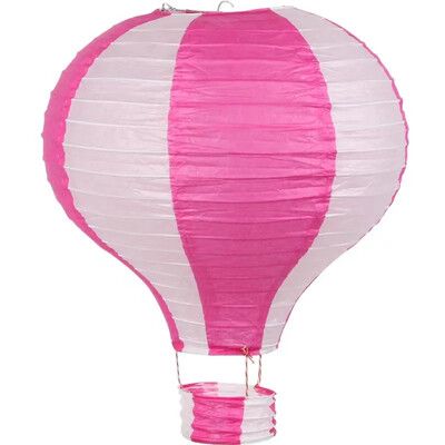 1db szivárvány hőlégballon lámpás 12 hüvelykes/16 hüvelykes barkács mennyezetre függő papírlámpás babazuhany gyerekeknek születésnapi parti dekoráció