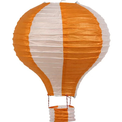 1db szivárvány hőlégballon lámpás 12 hüvelykes/16 hüvelykes barkács mennyezetre függő papírlámpás babazuhany gyerekeknek születésnapi parti dekoráció