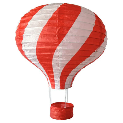 1db szivárvány hőlégballon lámpás 12 hüvelykes/16 hüvelykes barkács mennyezetre függő papírlámpás babazuhany gyerekeknek születésnapi parti dekoráció