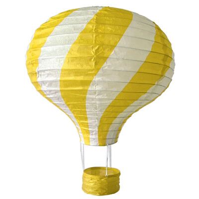 1db szivárvány hőlégballon lámpás 12 hüvelykes/16 hüvelykes barkács mennyezetre függő papírlámpás babazuhany gyerekeknek születésnapi parti dekoráció