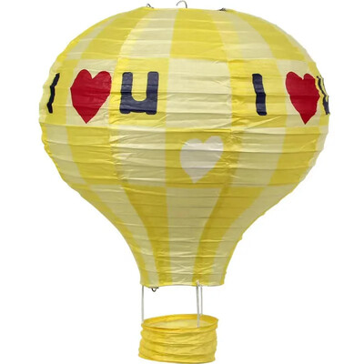 1db szivárvány hőlégballon lámpás 12 hüvelykes/16 hüvelykes barkács mennyezetre függő papírlámpás babazuhany gyerekeknek születésnapi parti dekoráció