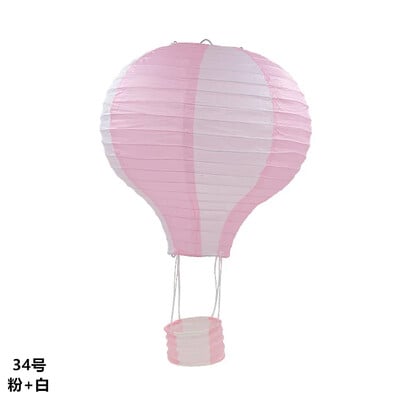 1 τμχ 40cm Santa Claus Elk Rainbow Hot Air Balloon 16 ιντσών Χάρτινο Φανάρι Φανάρι οροφής Χριστουγεννιάτικο Διακόσμηση Γάμου