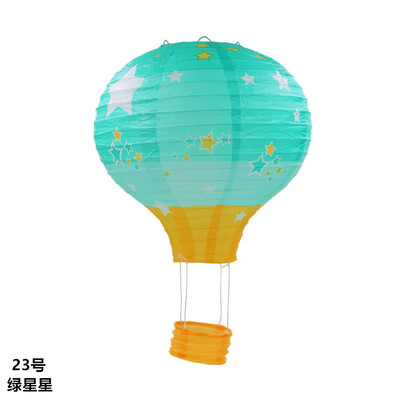 1 τμχ 40cm Santa Claus Elk Rainbow Hot Air Balloon 16 ιντσών Χάρτινο Φανάρι Φανάρι οροφής Χριστουγεννιάτικο Διακόσμηση Γάμου