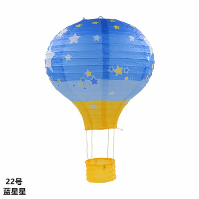 1 τμχ 40cm Santa Claus Elk Rainbow Hot Air Balloon 16 ιντσών Χάρτινο Φανάρι Φανάρι οροφής Χριστουγεννιάτικο Διακόσμηση Γάμου