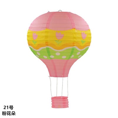 1 τμχ 40cm Santa Claus Elk Rainbow Hot Air Balloon 16 ιντσών Χάρτινο Φανάρι Φανάρι οροφής Χριστουγεννιάτικο Διακόσμηση Γάμου