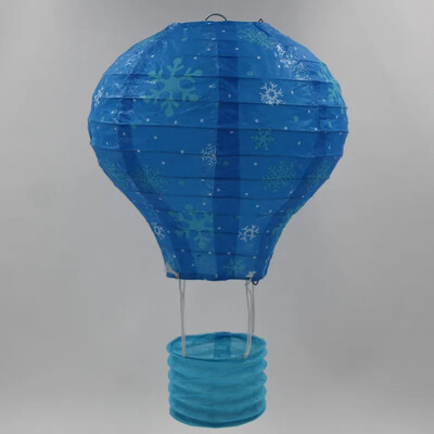 1 τμχ 40cm Santa Claus Elk Rainbow Hot Air Balloon 16 ιντσών Χάρτινο Φανάρι Φανάρι οροφής Χριστουγεννιάτικο Διακόσμηση Γάμου