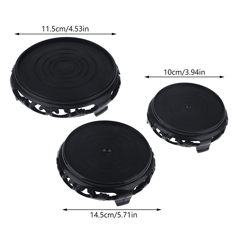 Naujas standus PP plastikinis vandens padėklo dugnas, sultingas gėlių vazono dėklo sėdynė sustorintas juodas plastikinis pakeltas gėlių padėklo stendas