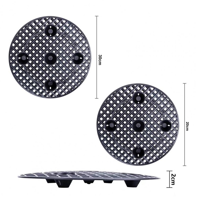 20/30 cm vazoninių augalų stovas, vėdinamas plastikinis augalų vazonas, lygis, liftas, grindų denio apsauga, gėlių vazono pagrindo sodo įrankis